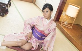 My kimono protects my slutty pussy's dignity