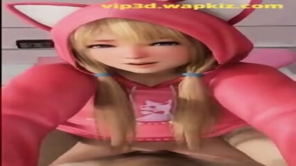 young blonde riding big cock 3D porn game