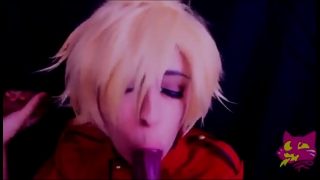 Female Hellsing Cosplayer Fucking And Sucking Multiple Dildos