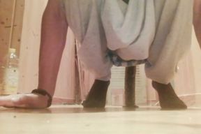 Young ass is hungry
