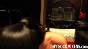 Stroke your cock to my cute little pink socks JOI