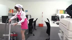 Asian Office Lady Chihiro Akino Delivers Hardcore Blowjob Fantasies to Satisfy Your