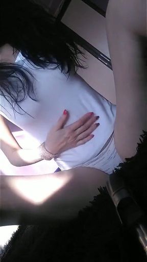MILF Teases You with Her Erect Nipples and Touches Pussy in Panties Ginnagg