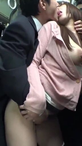 Crowded Bus Chaos, Her Lifted Miniskirt and Tight Curves Drive Every Passenger Wild - P8