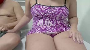 I Show off My Huge Ass While My Husband Watches His Random Friends Enjoying Me on Video Call
