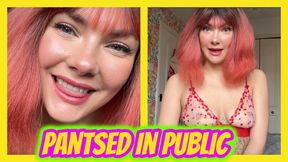 Public Sissy Humiliation Pantsed In Public