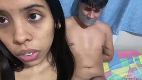 I Controlled Another Girl's Boyfriend and Drained His Cum! - Amateur Femdom Handjob