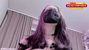 My puppy ​​turned into a cute Goth Alt Girl and is begging her owner to fuck her 😱