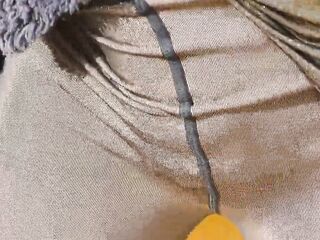 Masturbating Anal Play & Finger Banging Close up Outdoors in Tights & High Heels