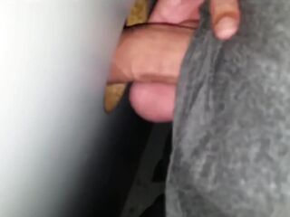 Cute Girlfriend Nervous at Gloryhole Gets Filled