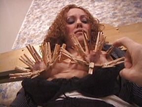 Clothespins on the tits