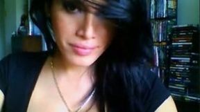 Alluring wild and hot like fire webcam brunette MILF exposed her big boobies