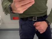 Jerking off at the train station