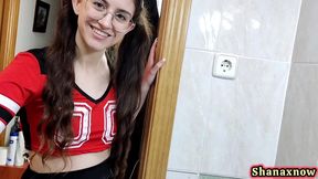 step-brother bj fuck pee in pussy & cum