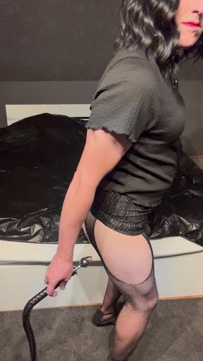 Plug in German sissy ass