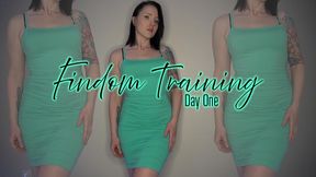 Findom Training Day One