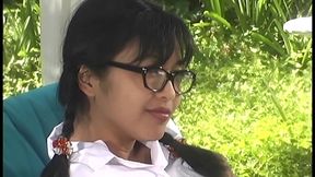 Mika Tan Ges Her Chubby Hole Fucked Outside