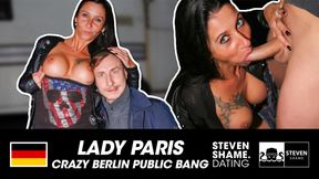 PUBLIC FUCK: German MILF LadyParis! StevenShame.dating