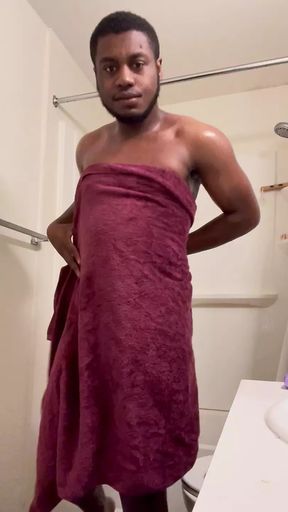 Felt horny this morning so I took a video of me taking a shower