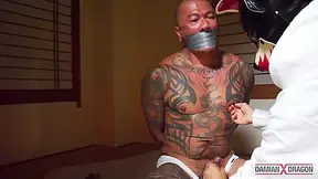Master Damian And Damian Dragon In Bound And Controlled X Master Tape Gagged Asian Guys