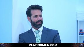 A kinky doctor gave bearded businessman Dani Robles a raw fuck