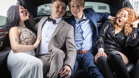 Limo Ride to Prom Gets Wild: Secret Boyfriends Hook Up in Backseat!