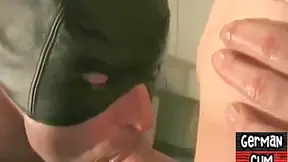 German Jock Threeway Spitroasted And Fingered For Cum