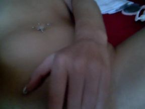 Hot blonde self touching