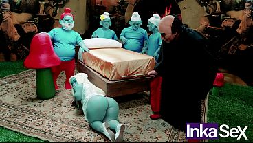 Smurf-like dwarf Putifina gets an anal from Garchamel in a kinky parody