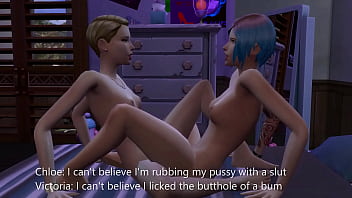 Spoiled Blonde Fucks Emo Girl With A Strap On  - sims 4 - 3D animation