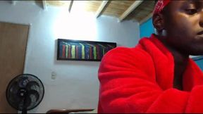 Sexy Black Jock is Jerking