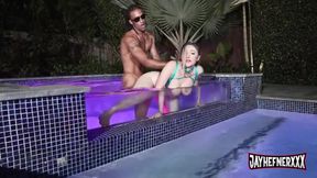 Aria Six - Pool Squirt Then Creampie With Jay Hefner In Hd