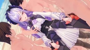 Zenless Zone Zero Vivianoutdoor Gangbang On The Beach. 3d Hentai Animation