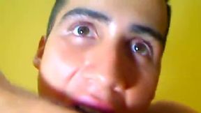 Latino Model Gabriel Plays with His Dick