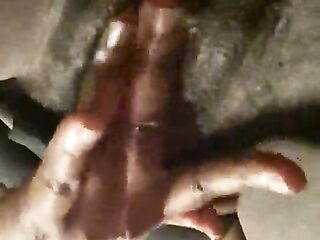 Black street walker cunt play clip