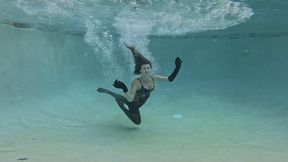 Pool Inspector Takes a Plunge