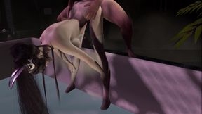 3D Big Boobs Cosplay Model Got Fucked in the Bathroom