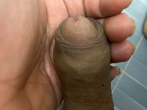 I'm fucking alone in the bathroom, with soap being the ideal foot applicator, slippery feet and prostitutes, how do you feel