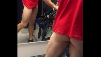 I spy on a Russian man in the fitting room of a store