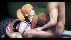 Hentai Uncensored 3D - Hardsex in a Public Toilet - Japanese Asian Manga Anime Film Game Porn