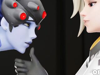 Widowmaker Punished for Cake - Intensive BBC Screw & Creampie - CG Overwatch Porn