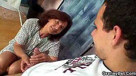 Old dressmaker sucks his cock and doggystyled