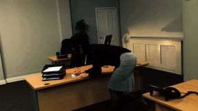 Kerry Louise Bends Over the Desk and Gets Her Pussy Fucked by the Boss