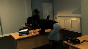 Kerry Louise Bends Over the Desk and Gets Her Pussy Fucked by the Boss