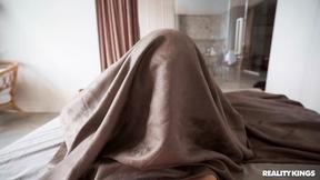 ”Sexy redhead longs for attention & she gets it by a huge cock in POV”