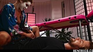 Japanese Female Domination - Geisha Cherry Kiss demands for COCK!! Big Dick Creampie & Cum in Mouth