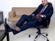 English Leather Master - Worship Daddy in his suit & leather gloves preview
