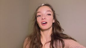 Golden Shower JOI Pussy eating punishment - Shower Scene