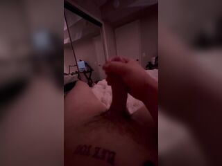 POV - DILF moans during the time that masturbating until he cums hard