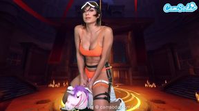 Camsoda - Sexy Cassie Del Isla Cosplay as Tracer - Overwatch Masturbates On Unicorn Sybian